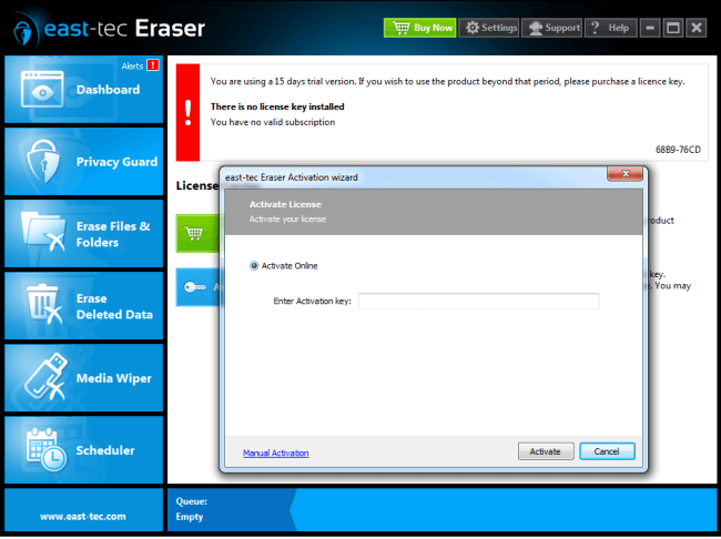 Activation Wizard - Online